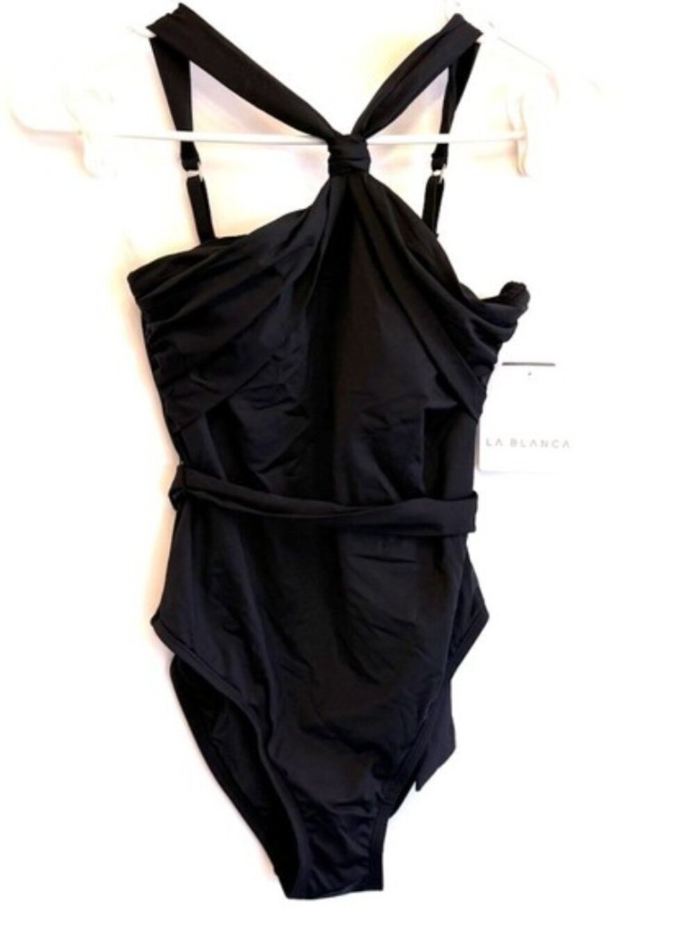 La Blanca Women’s Black One Piece Swimsuit Size 0
